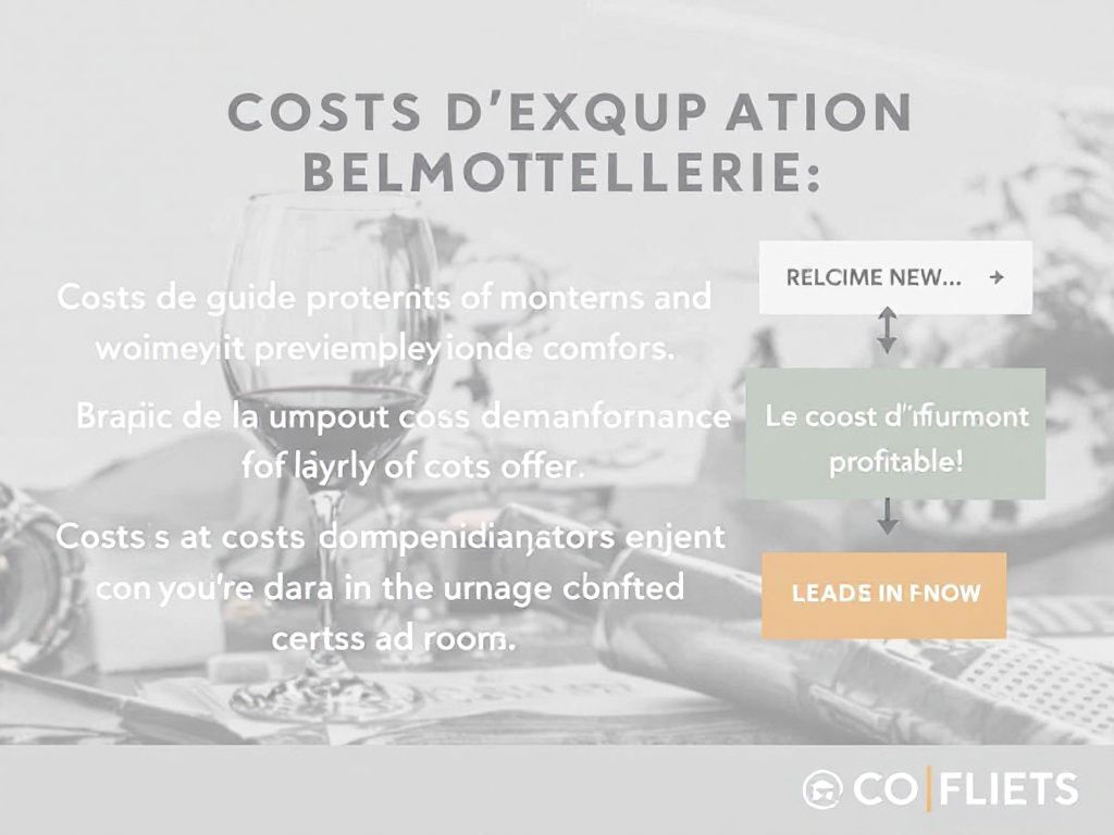 coûts d'exploitation dans l'hôtellerie